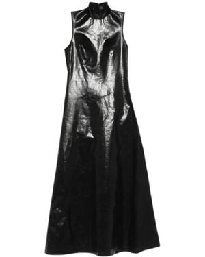 Alexander Wang Turtleneck Sleeveless Maxi Dress - Black
