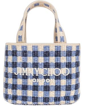 Jimmy Choo Beach East-West Mini Tote Bag - Blue