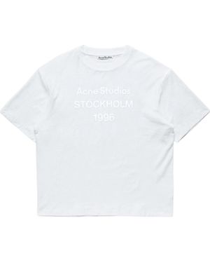 Acne Studios Logo-Print T-Shirt - White