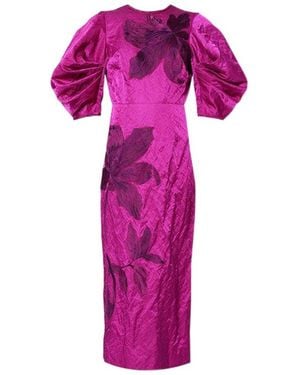 Erdem Short Sleeve Dress - Pink