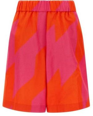 Dries Van Noten Pomy Bis Printed Bermuda Shorts - Red