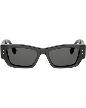 Fendi Eyewear Rectangular Frame Sunglasses - Multicolor