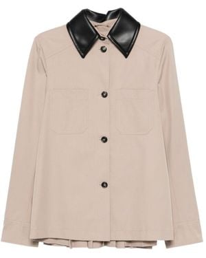 Sportmax Spxsuperbo Button-Up Overshirt - Natural