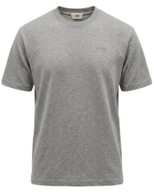 Autry Logo-Embroidered T-Shirt - Gray