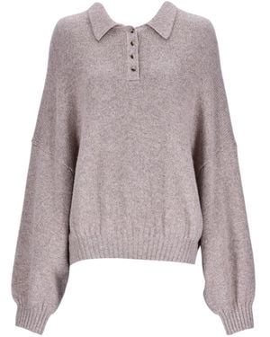 KHAITE Long-Sleeved Sweater - Brown