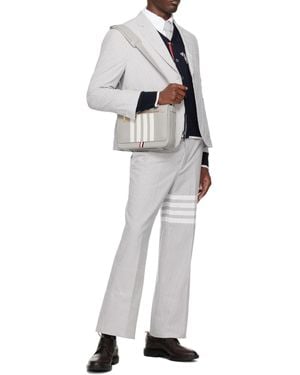 Thom Browne Funmix -Bar Seersucker Low-Rise Trousers - Multicolour