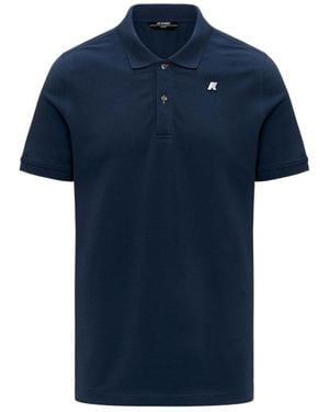 K-Way Logo Short-Sleeve Polo Shirt - Blue