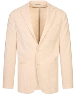 Canali Single-Breasted Casual Jacket - Natural