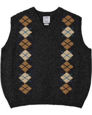 Visvim V-Neck Knit Vest - Black