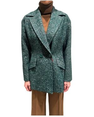Max Mara Long-Sleeved Casual Jacket - Green