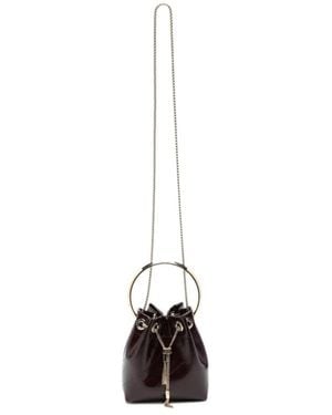 Jimmy Choo Drawstring Shoulder Bag - White