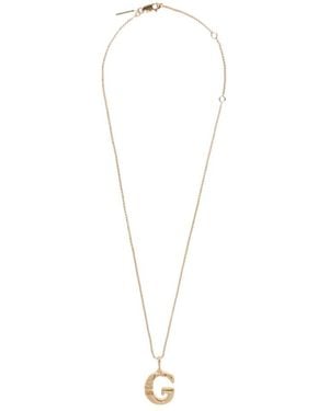 Chloé Letter G Pendant Necklace - White