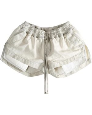 Rick Owens Fog Drawstring Shorts - White