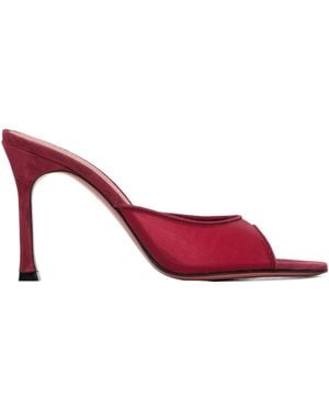 AMINA MUADDI Alexa 95 Mesh High-Heeled Sandals - Pink
