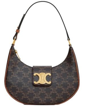 Celine Medium Ava Triomphe Bag - Black