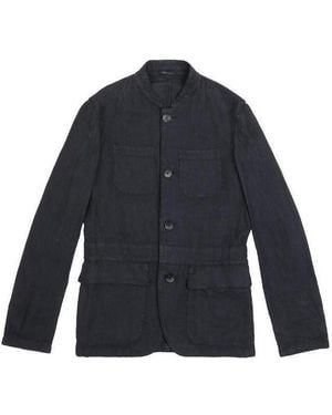 Armani Collezioni Logo Casual Jacket - Blue