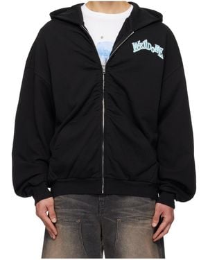 we11done Angel Rock Zip-Up Hoodie - Black