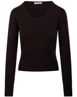 Max Mara Mxmvetta Crewneck Knitted Sweater - Black