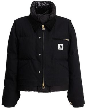 Sacai X Carhartt Wip Duck Down Jacket - Black