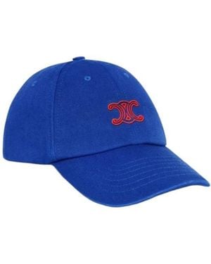 Celine Logo Hat - Blue