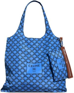 Celine Collapsible And Packable Shopping Bag - Blue