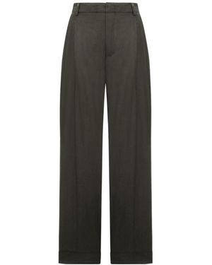 Soeur Straight-Leg Casual Trousers - Grey