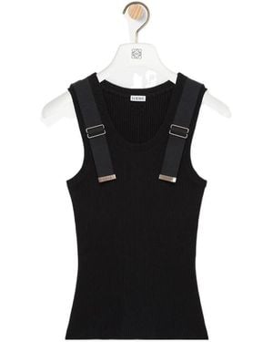 Loewe Crew Neck Vest - Black