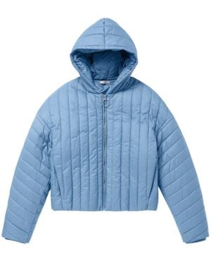 1989 STUDIO Quilted Hooded Coat - Blue