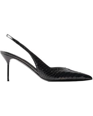 Paris Texas Snake-Effect Leather Slingback Pumps - Multicolor