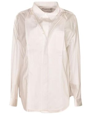 Sacai Long Sleeve Buttoned Shirt - White