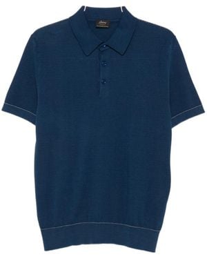 Brioni Short-Sleeved Polo Shirt - Blue