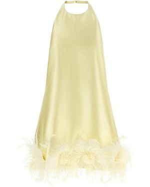 Self-Portrait Backless Dress - Yellow