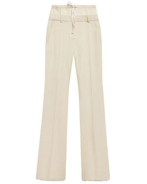 Sportmax Nilly Flared Drawstring Pants - Natural