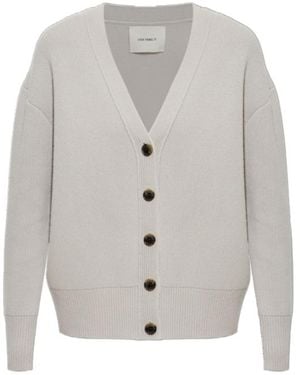Lisa Yang Amery V-Neck Cardigan - Grey