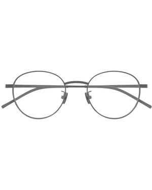 Bottega Veneta Eyewear Oval Frame Glasses - White