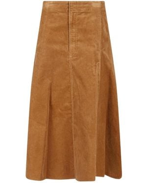 Polo Ralph Lauren Ralph Lauren A-Line Midi Skirt - Brown