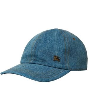 Burberry Denim Baseball Cap - Blue