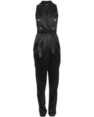 Balmain Double-Breasted Jumpsuit - Black