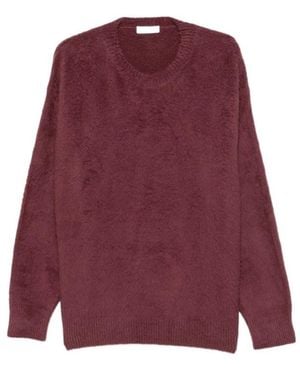 Roberto Collina Crew Neck Relaxed Sweater - Purple