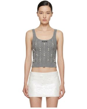 Marissa Chiara Sleeveless Knitted Vest - Grey