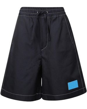 Sunnei Elastic Waist Shorts - Blue
