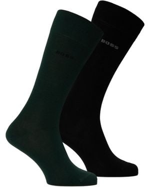 BOSS Midcalf Formal Socks - Black