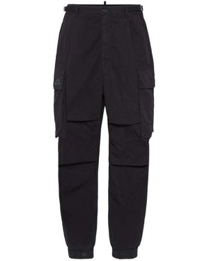 DSquared² Icon New Generation Ripstop 3D Cargo Pants - Blue