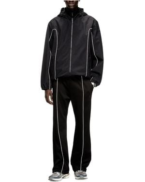DIESEL Hooded Zip-Up Jacket - Black