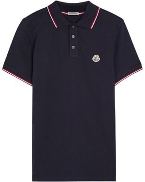 Moncler Short-Sleeved Polo Shirt - Blue