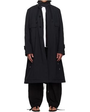 Sacai Weathercloth Coat - Black
