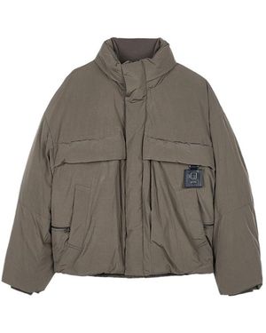 WOOYOUNGMI Stand-Up Collar Down Jacket - Brown