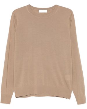 Dries Van Noten Long Sleeve Crewneck Sweatshirt - Natural