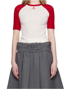ShuShu/Tong Short-Sleeved Knitwear - Grey