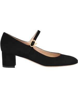 Gianvito Rossi Mary Jane Block-Heel Pumps - Black